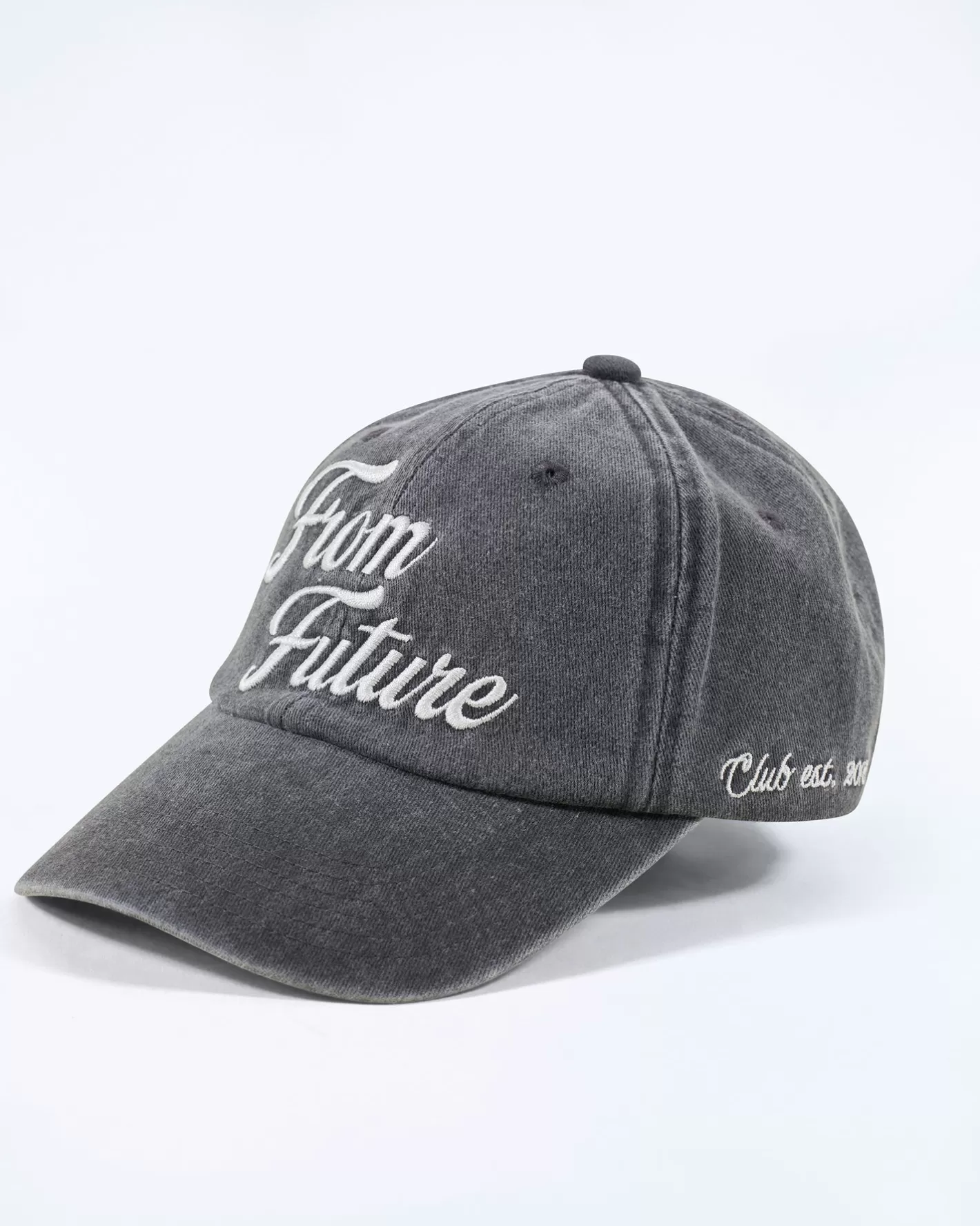 FROM FUTURE Casquettes | Casquette à Visière Courbée Washed Black