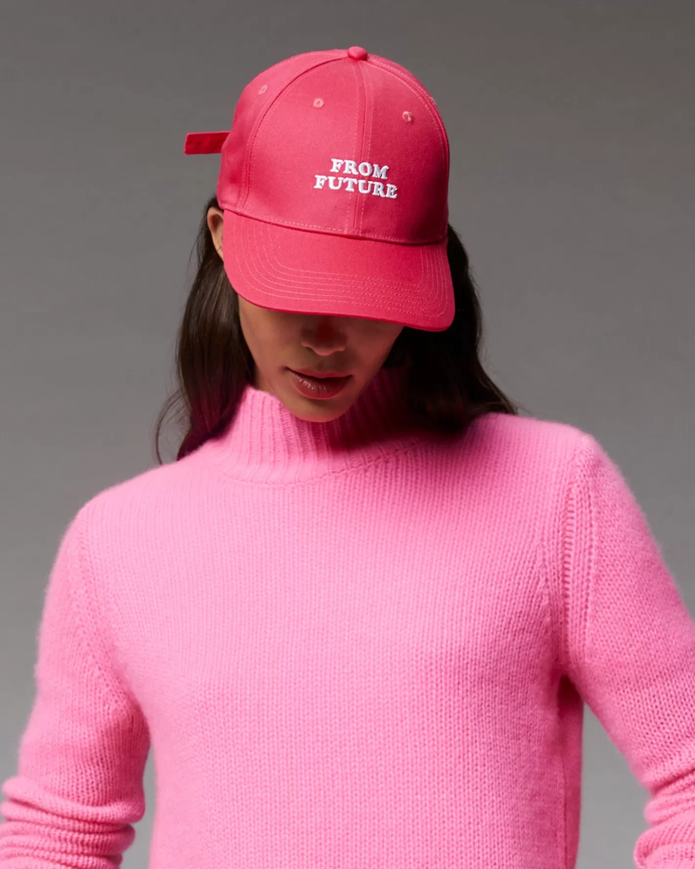 FROM FUTURE Casquettes | Casquette à Visière Courbée Logo Neon Pink