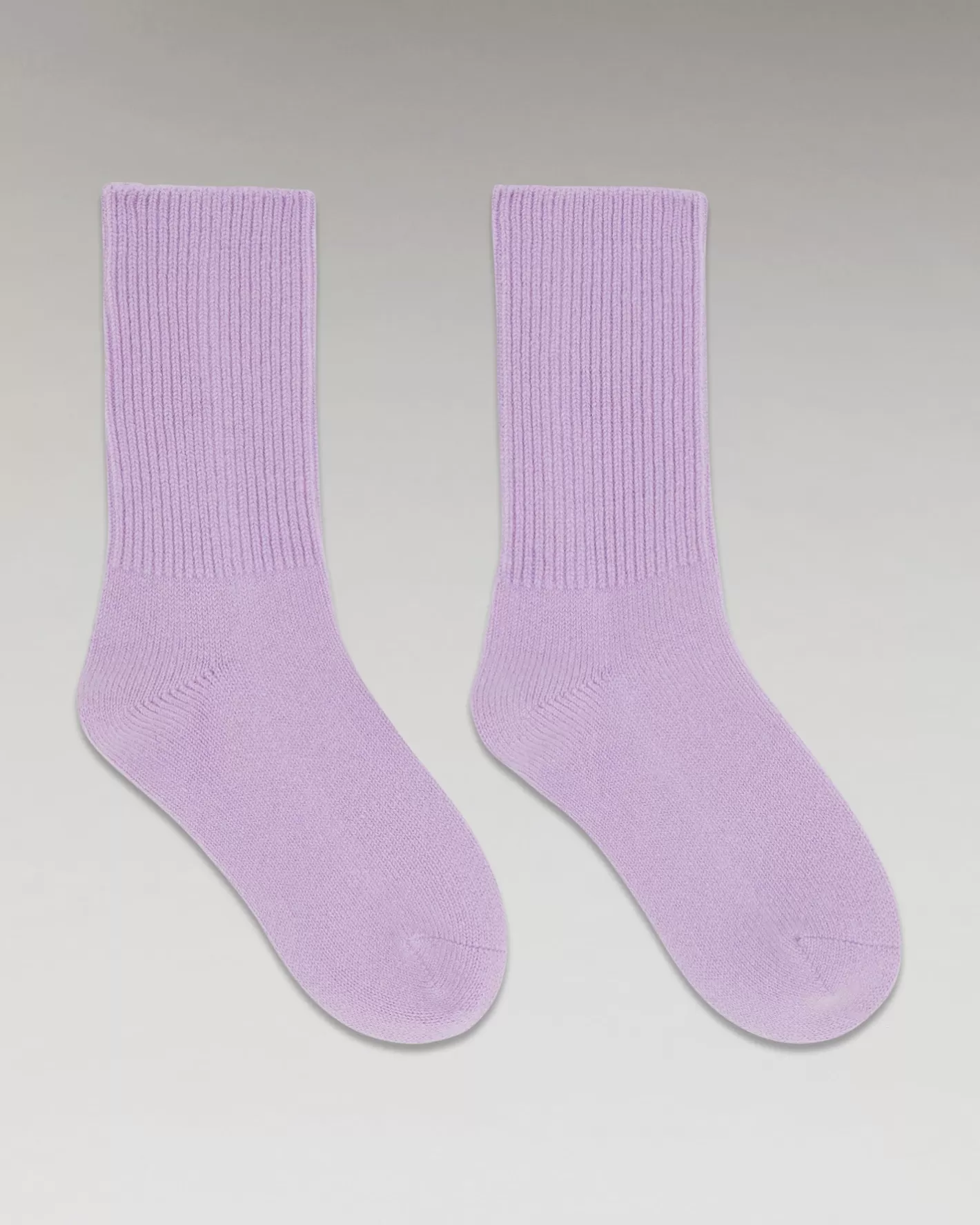 FROM FUTURE Chaussettes | Chaussettes Mi-hautes à Côtes Sweet Lilac