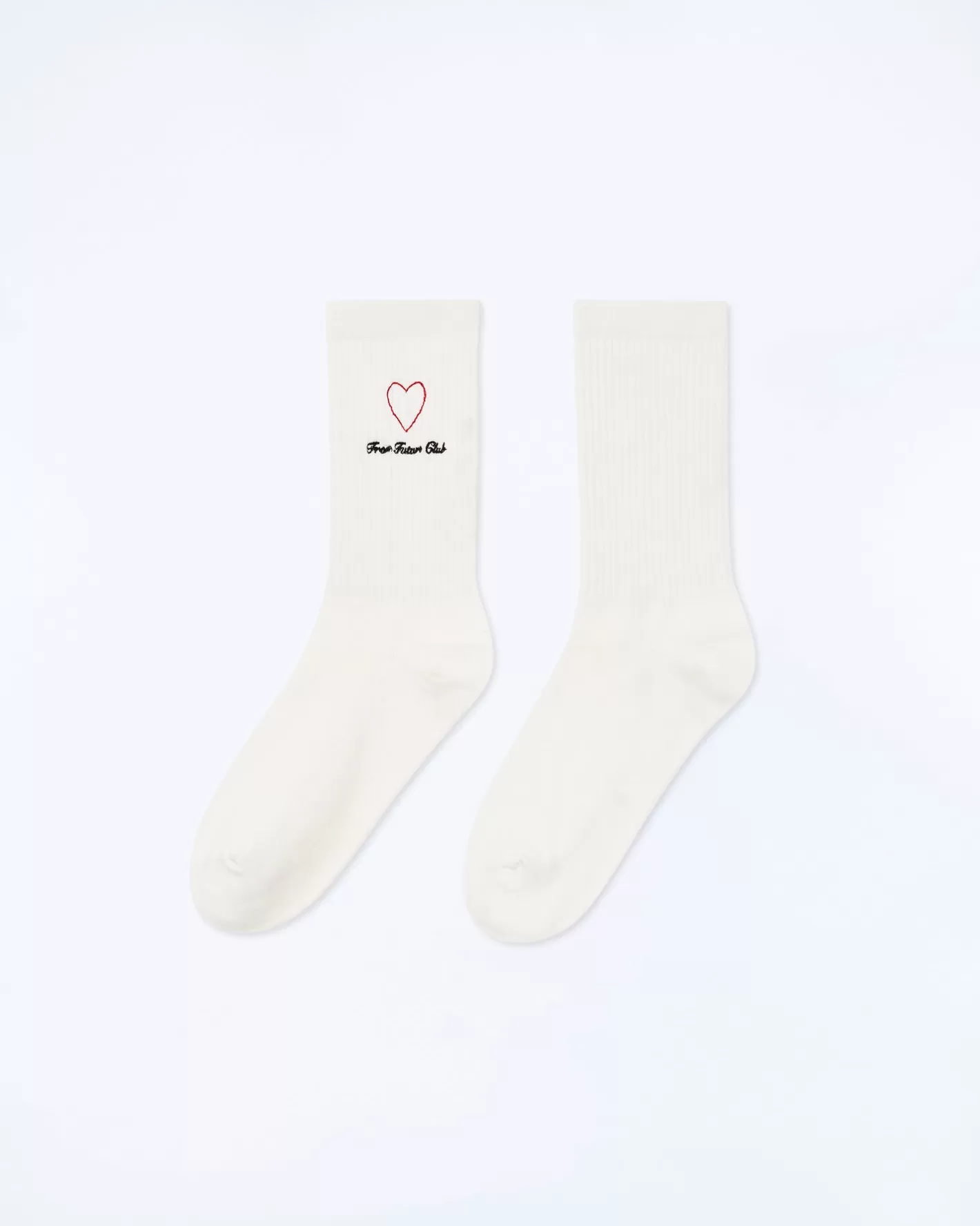 FROM FUTURE Chaussettes | Chaussettes Mi-hautes Coeur Ecru