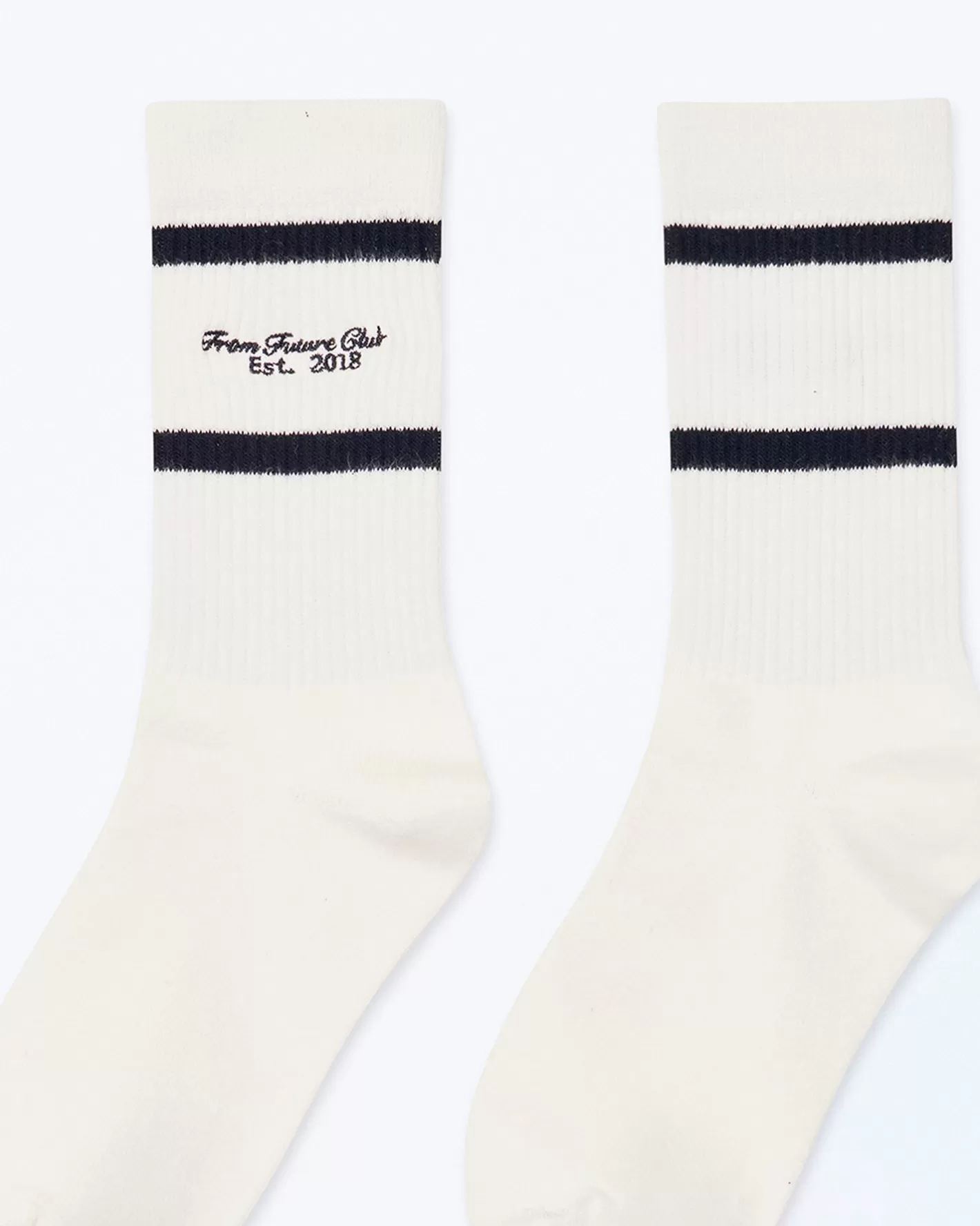 FROM FUTURE Chaussettes | Chaussettes Mi-hautes Club Ecru