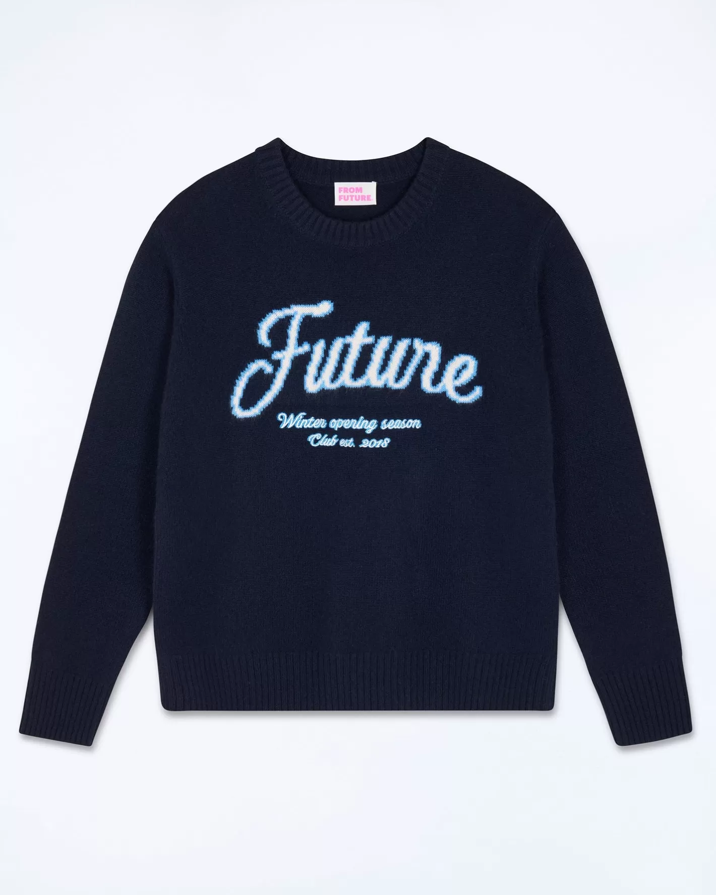 FROM FUTURE Pulls En Cachemire | Cols Ronds Cachemire | Pull Col Rond Navy