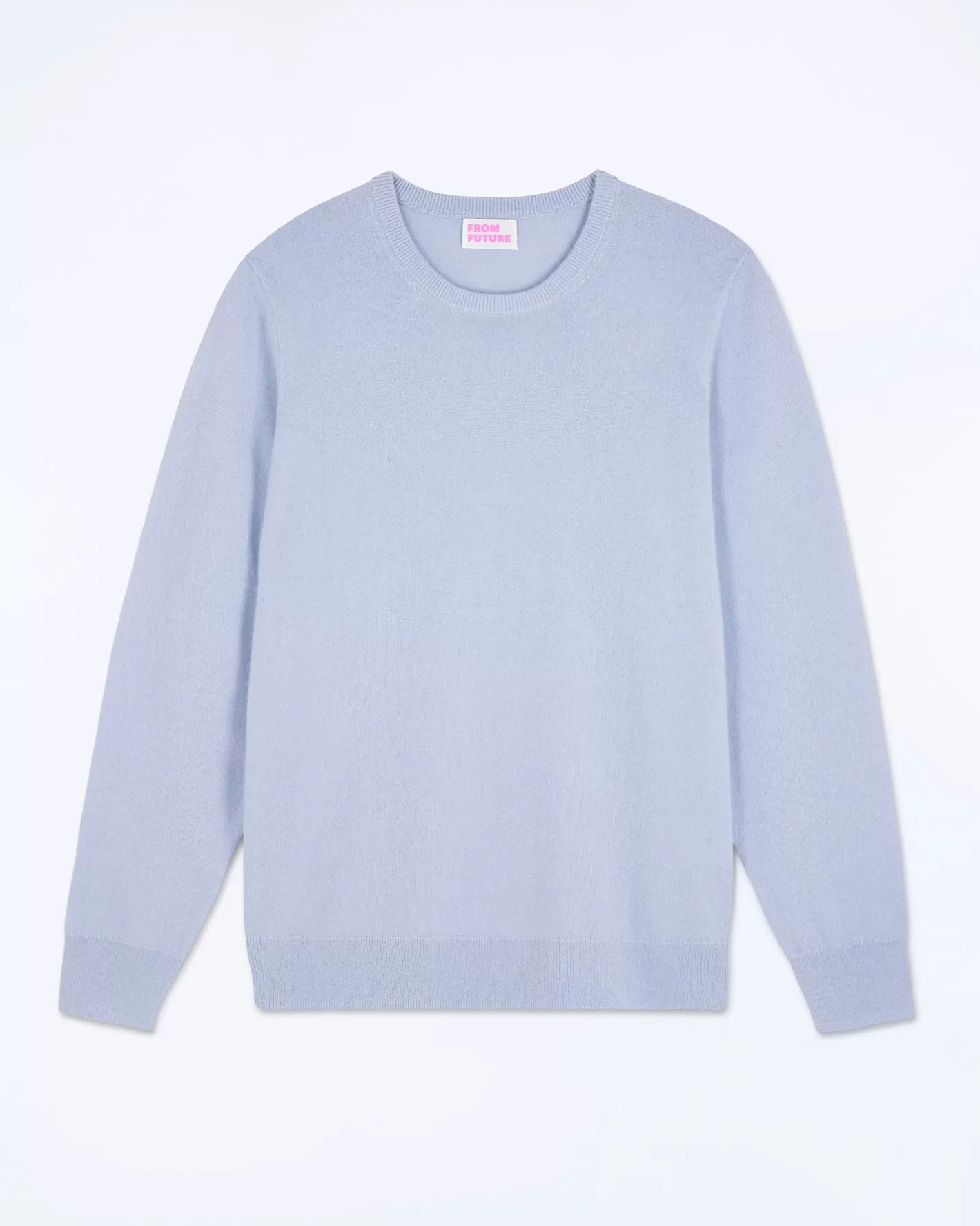 FROM FUTURE Pulls En Cachemire | Cols Ronds Cachemire | Pull Col Rond Basique Cloud Blue