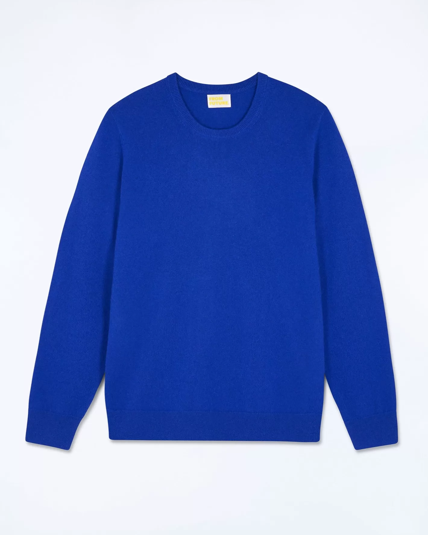 FROM FUTURE Pulls En Cachemire | Cols Ronds Cachemire | Pull Col Rond Basique Pop Blue