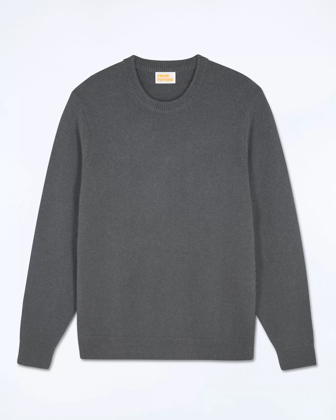 FROM FUTURE Pulls En Cachemire | Cols Ronds Cachemire | Pull Col Rond Basique Lava Grey