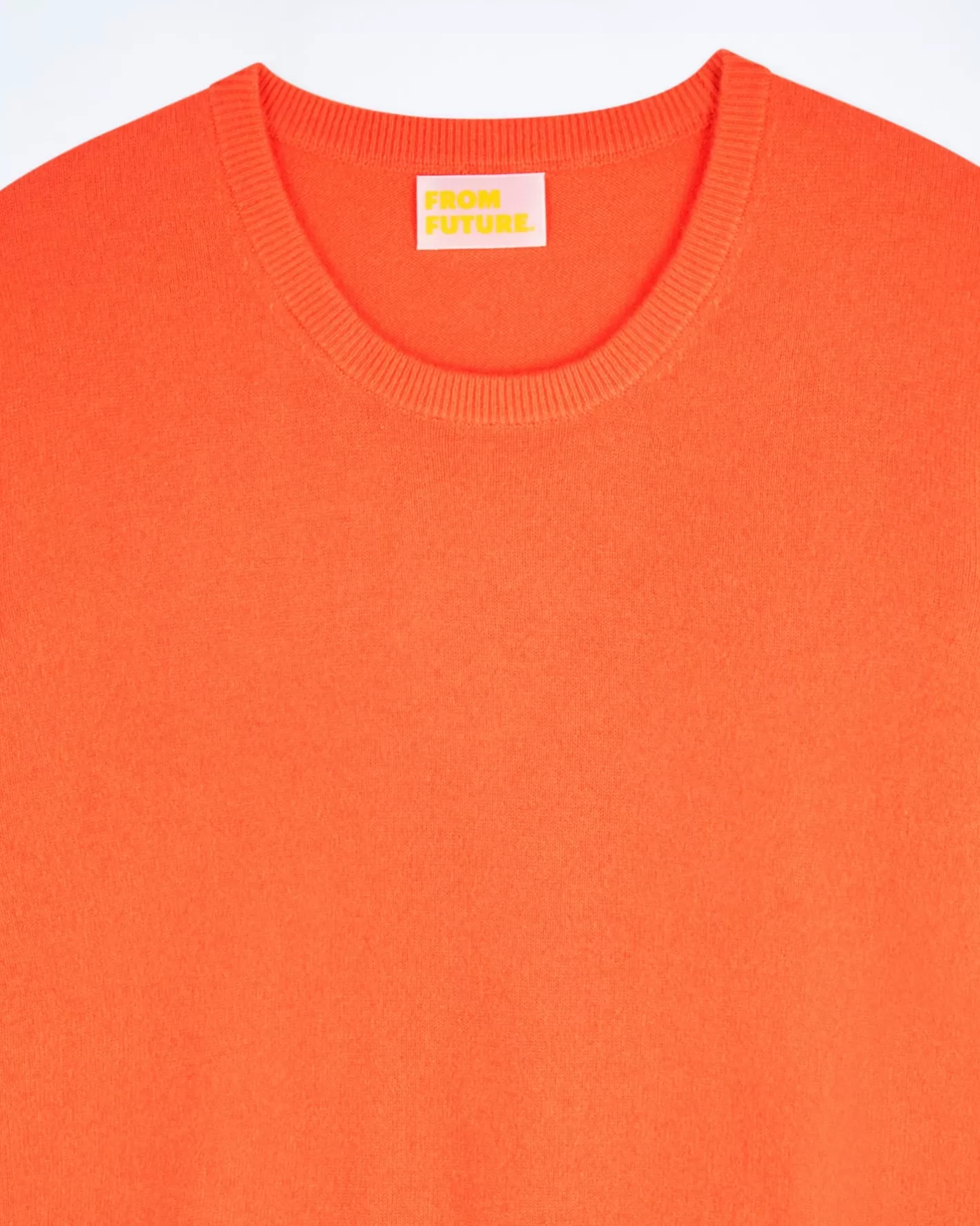 FROM FUTURE Pulls En Cachemire | Cols Ronds Cachemire | Pull Col Rond Basique Utopic Orange