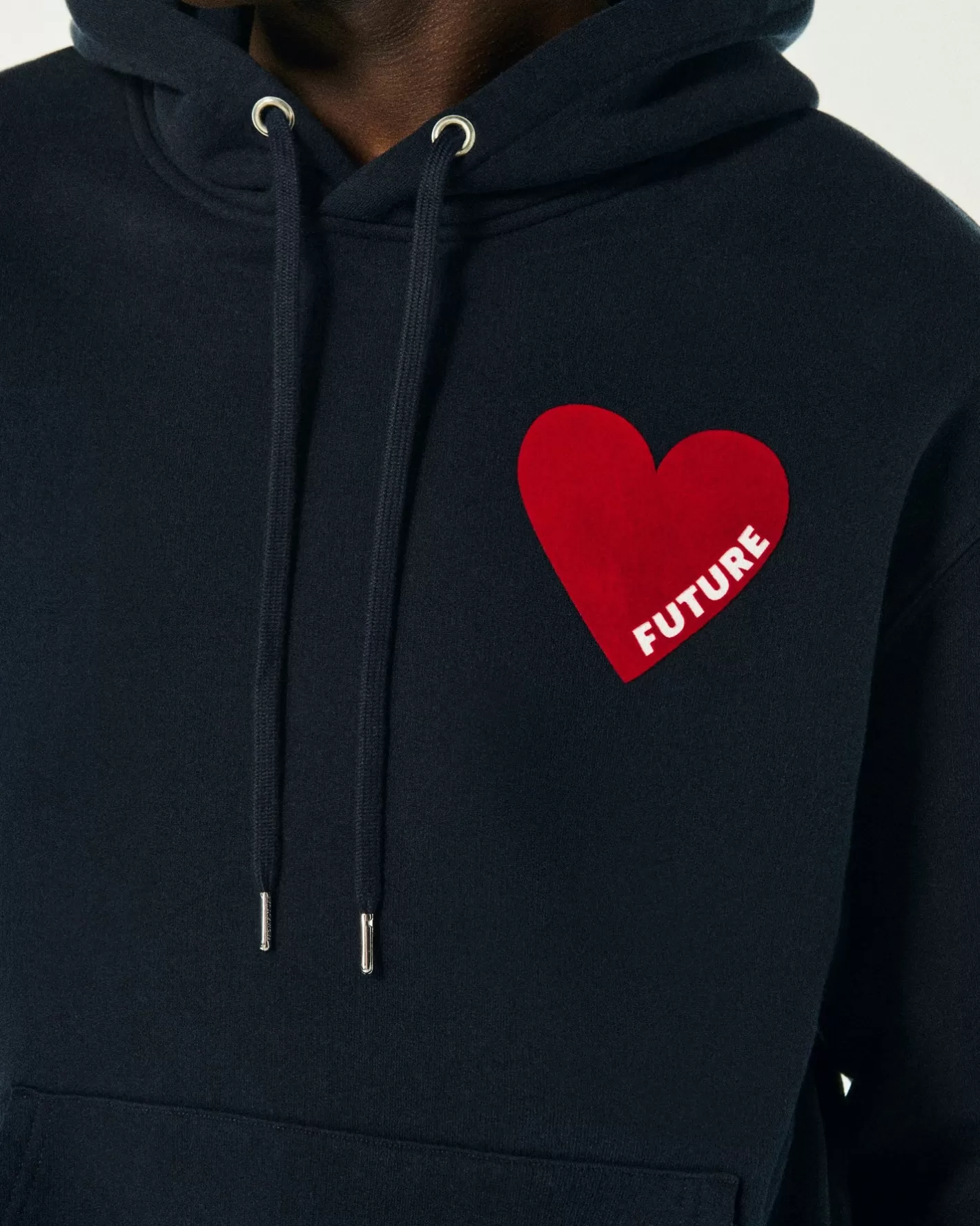 FROM FUTURE Hoodies Coton | Sweatshirt Hoodie Coeur Navy